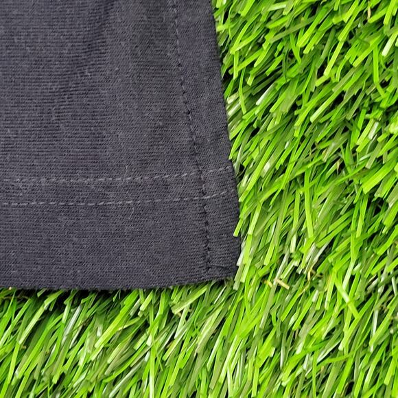 Vintage 90s MOD Stripes Shirt Large 21x27 Blue Red - Picture 9 of 12